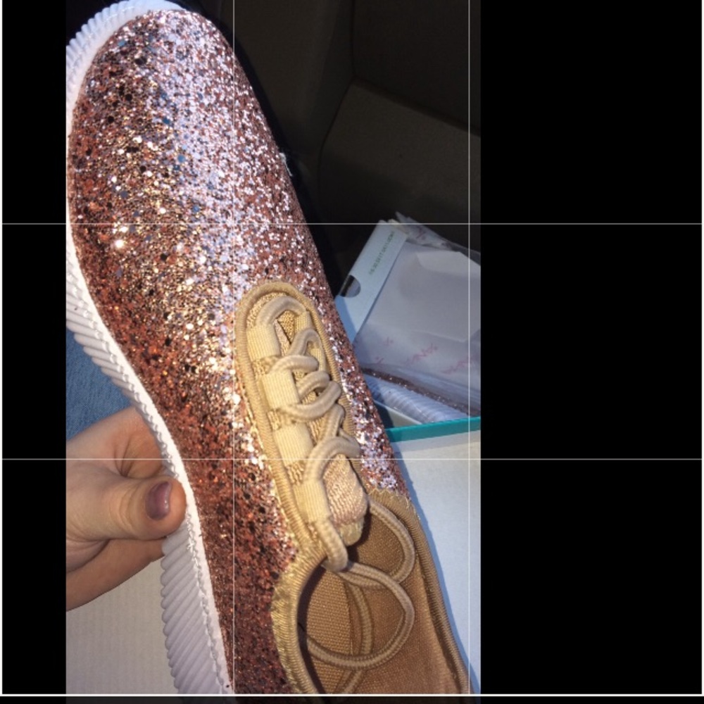 Rosegold Glitter Shoes